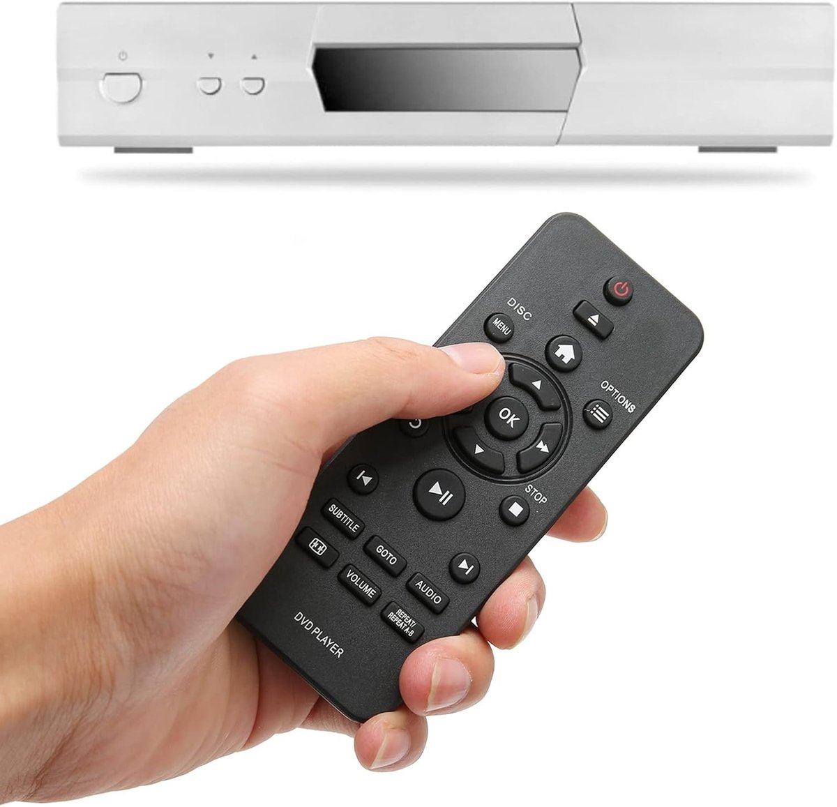 Vervangende Universele Afstandsbediening voor DISC DVD Spelers, Geschikt voor RC-5721 en DVP3670K, Handig en Draagbaar