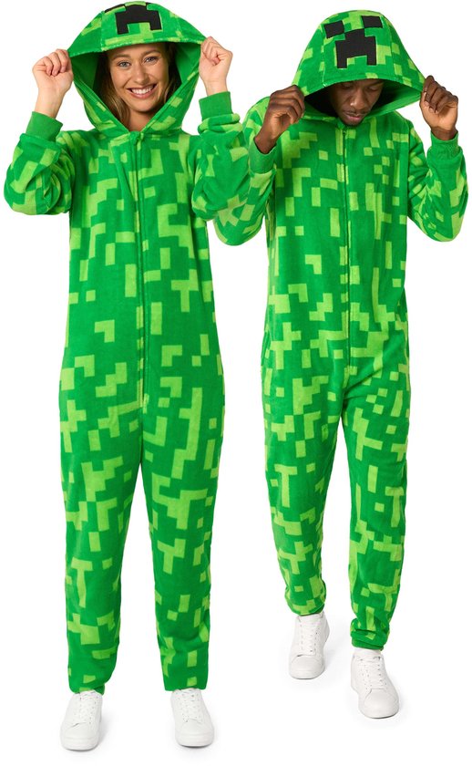 OppoSuits Creeper Onesie - Unisex - Carnaval- en Halloweenkleding - Chill Pak - Groen - Maat: S