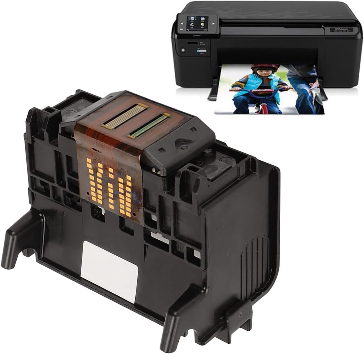 Vervangende Printkop voor B110a B209a B210a B110b B110c Printers - Duidelijke Afdrukken, Helder Kleurrijk, ABS Slijtvaste Shell, Inktpatronen Herkenning, Soepel Printen