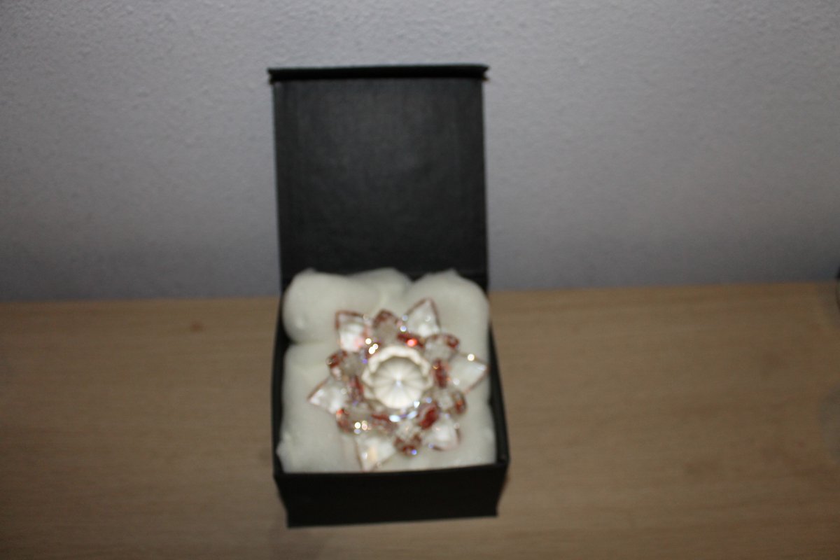 Kristal lotus rood