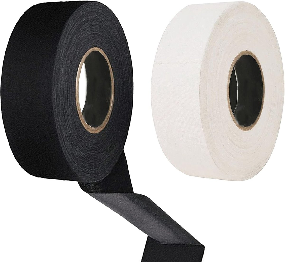 Hockey Griptape en Non-slip Sport Tape voor Badminton, Golf en Roller Hockey - 20M (Zwart, Wit)