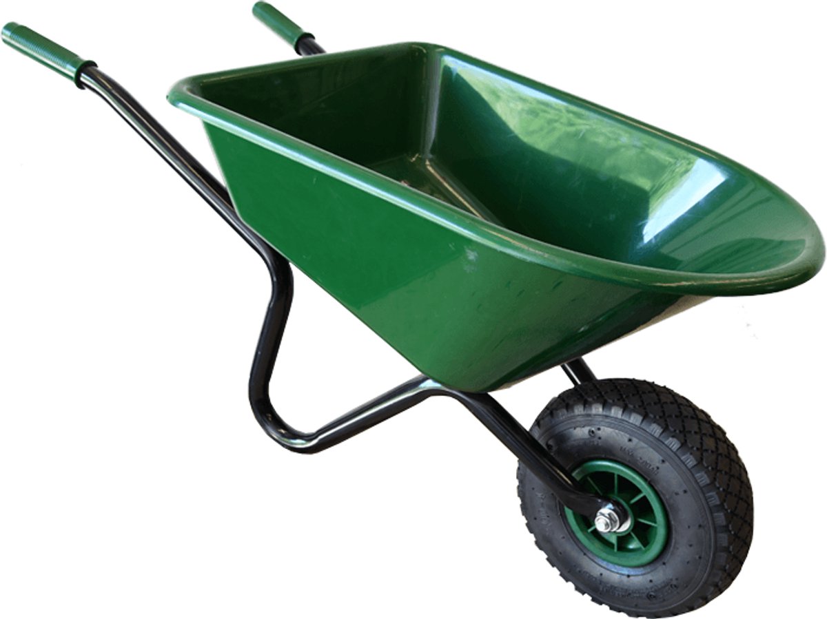 Meuwissen Agro Kinderkruiwagen - Speelgoedkruiwagen - Metalen frame - Kunststof bak - NML wiel - Groen