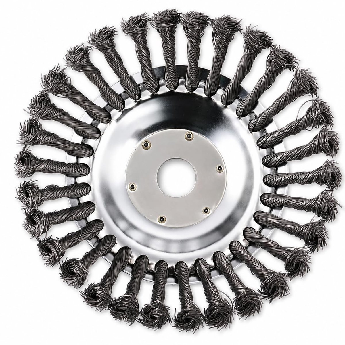 Professionele Draadborstel voor Bosmaaiers, Rotonde Borstel voor Onkruid, Staal Draad Snijkop, 150 mm/200 mm Diameter, Geschikt voor Tuinonderhoud en Landschapswerk