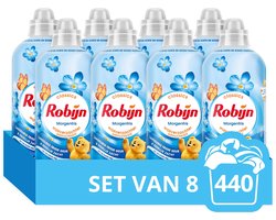Robijn Wasverzachter - Morgenfris - 8 Stuks - 440 Wasbeurten - Voordeelverpakking