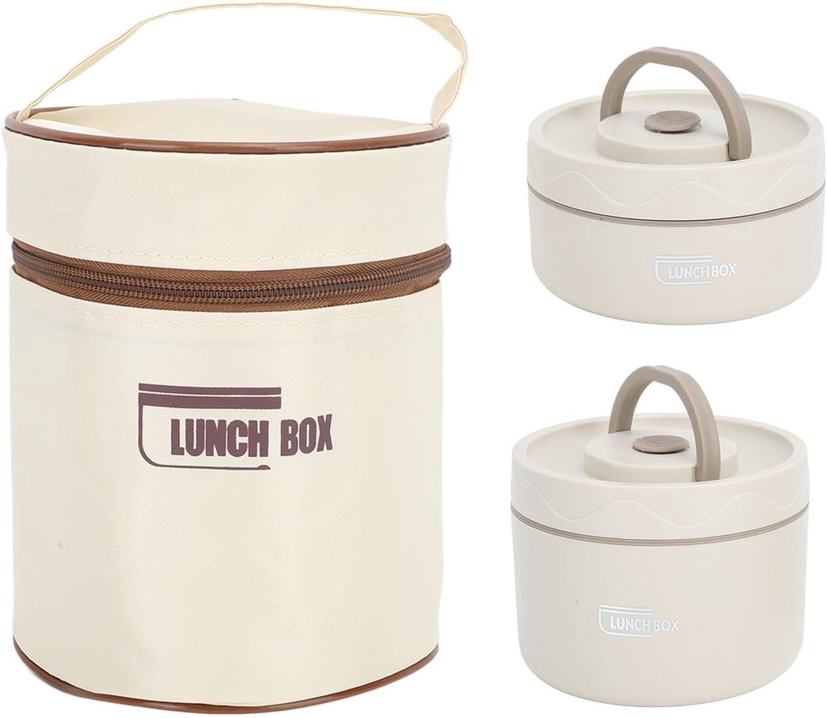 Isolerende RVS Lunchcontainer met Deksel, Lekvrije Thermos Bento Box voor Warm en Koud Voedsel, Ideaal voor Werk en School, Houdt Tot 8 Uur Warm