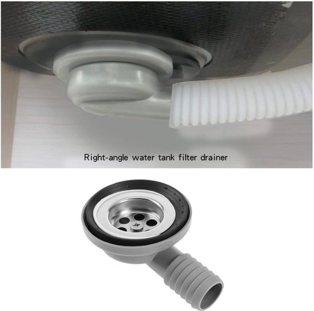 Dailygoody - Afvoerset - 90 Graden - Ideaal voor Caravan en Boot - 56 mm Diameter