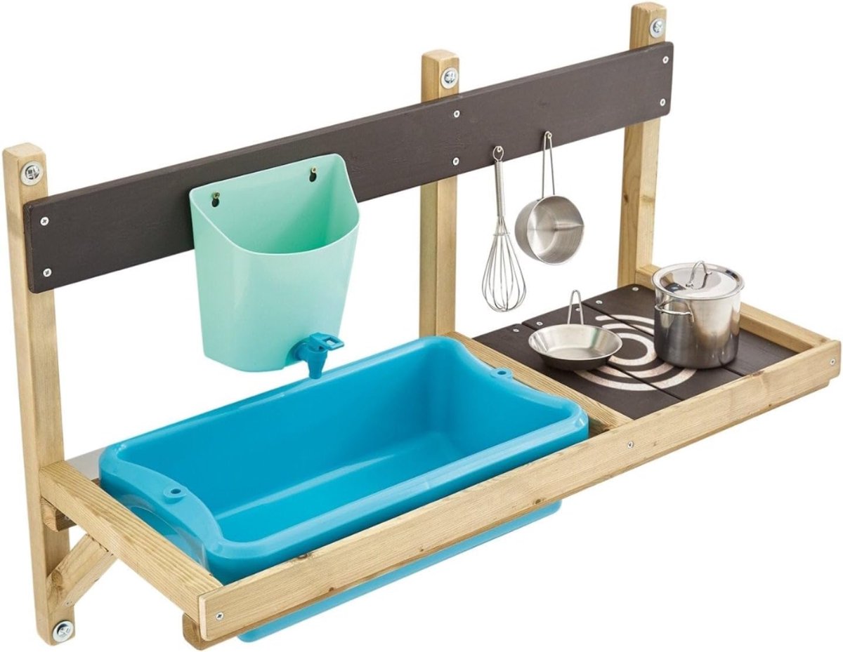 Modderkeuken - Zandkeuken - Buiten Speelkeuken - Groen - 36cm x 81cm x 56cm