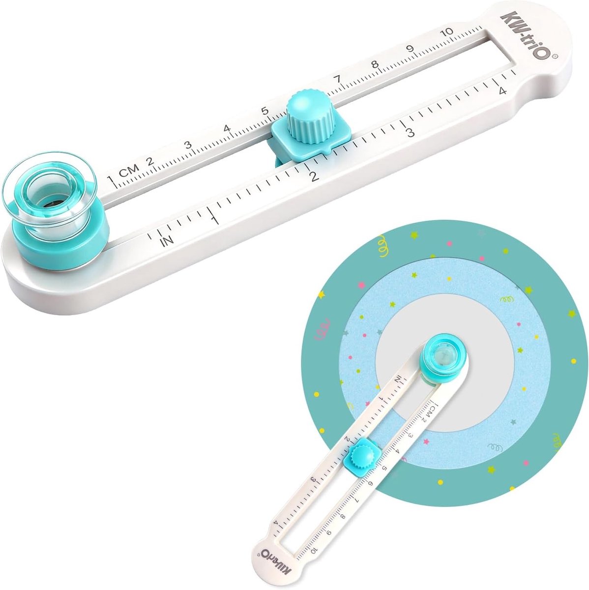 Verstelbare Cirkelzaag 2-20 cm, 360° Draaibare Cirkelzaag voor Papier, Kaarten en Fotoalbums, Ideaal voor Precisiewerk en Creatieve Klussen
