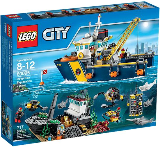 LEGO City Deep Sea Exploration Vessel, Bouwpakket, 8 jaar, 717 stuk(s)