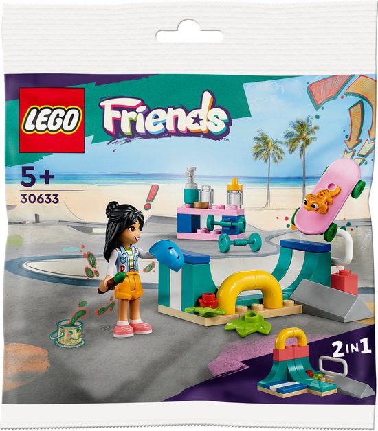 LEGO Friends Bags Skate Ramp, Bouwpakket, 5 jaar, Kunststof, 46 stuk(s)