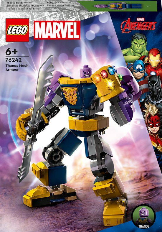 LEGO 76242 Marvel Thanos mechapantser, Avengers Superhelden Constructie Speelgoed