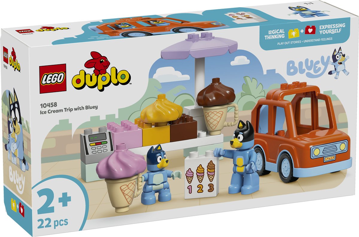 LEGO DUPLO Bluey: Een IJsje Halen met Bluey Speelgoed Ijsjes Bouwpakket voor Kinderen 10458 — afbeelding 15