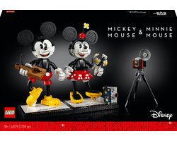 LEGO Classic Disney 43179 Personnages à Construire Mickey Mouse et Minnie Mouse