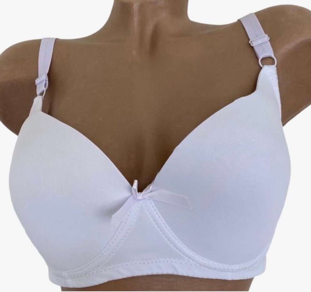 Dames BH effen gladde 80C wit