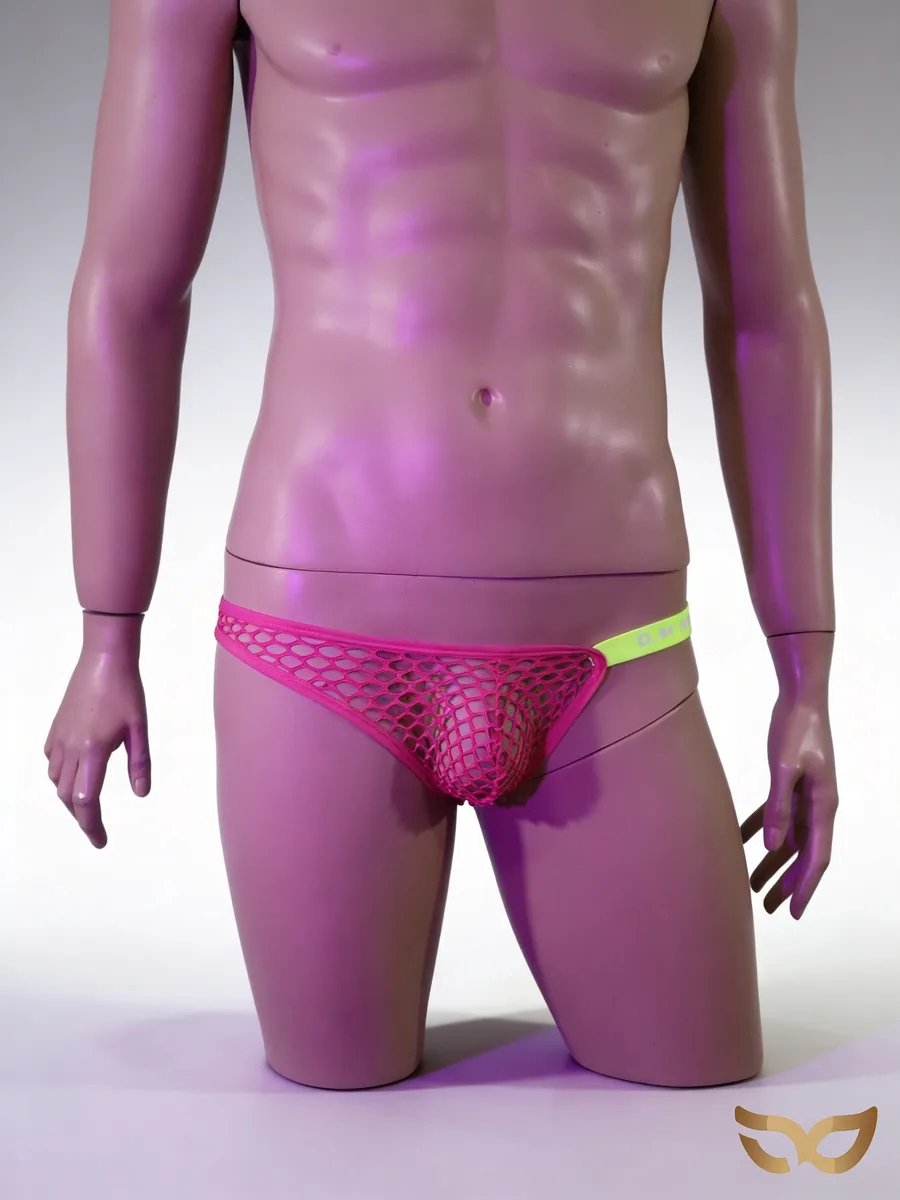 MySecretNL Fishnet Boxer - Jocks - Heren - Roze - Maat L