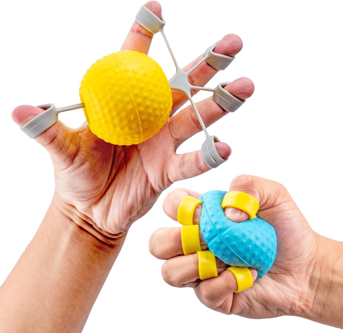 Handtrainer - Voor Krachttraining en Revalidatie - Voor Handen, Vingers en Ouderen - Set van 6