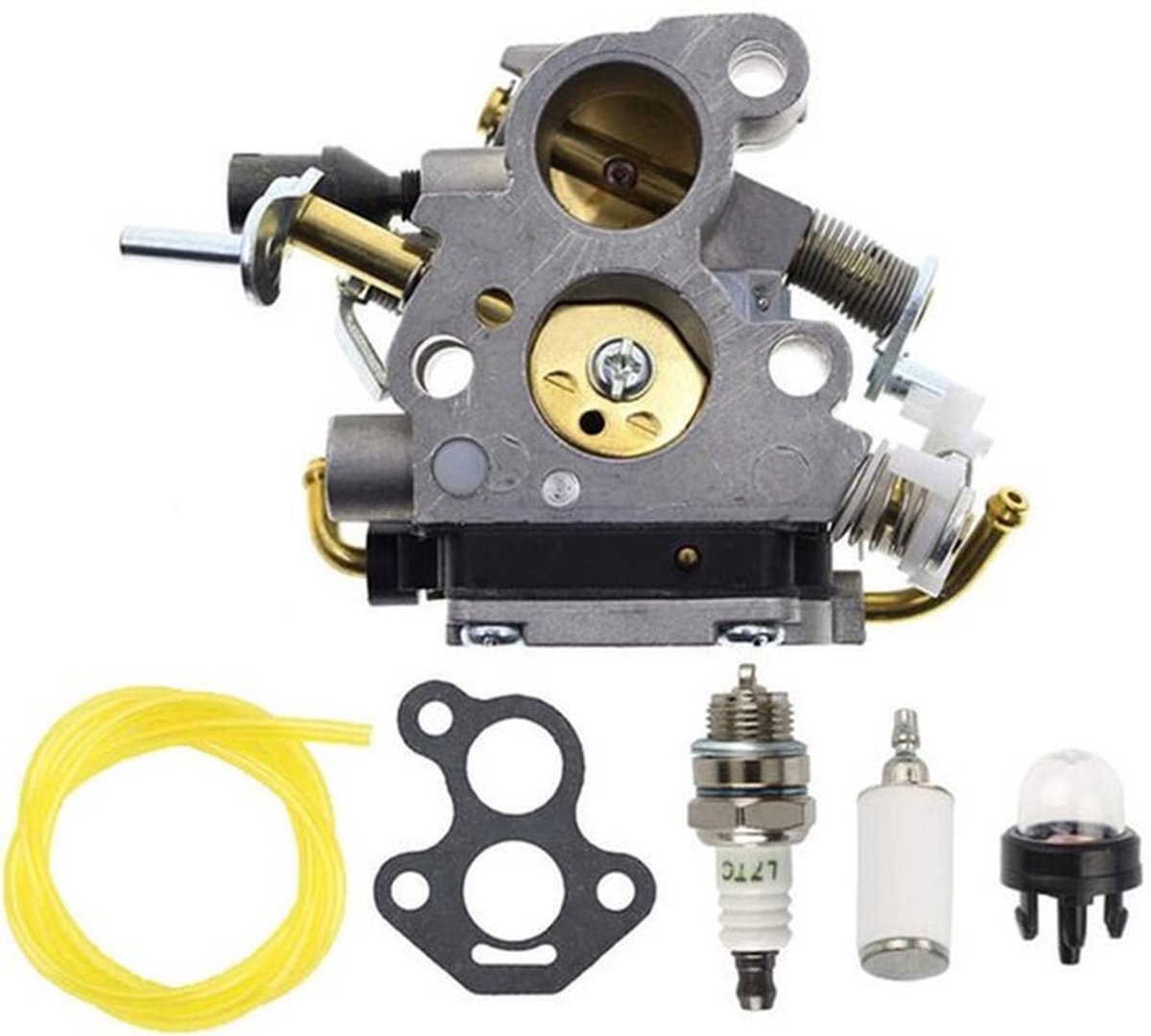 Bougiecarburateurs geschikt voor Husqvarna 135 140 435 435E 440 440E, CS2240 CS2240S CS410 kettingzagen, geschikt voor de modellen C1T-EL41, C1T-EL41A en 506450501.
