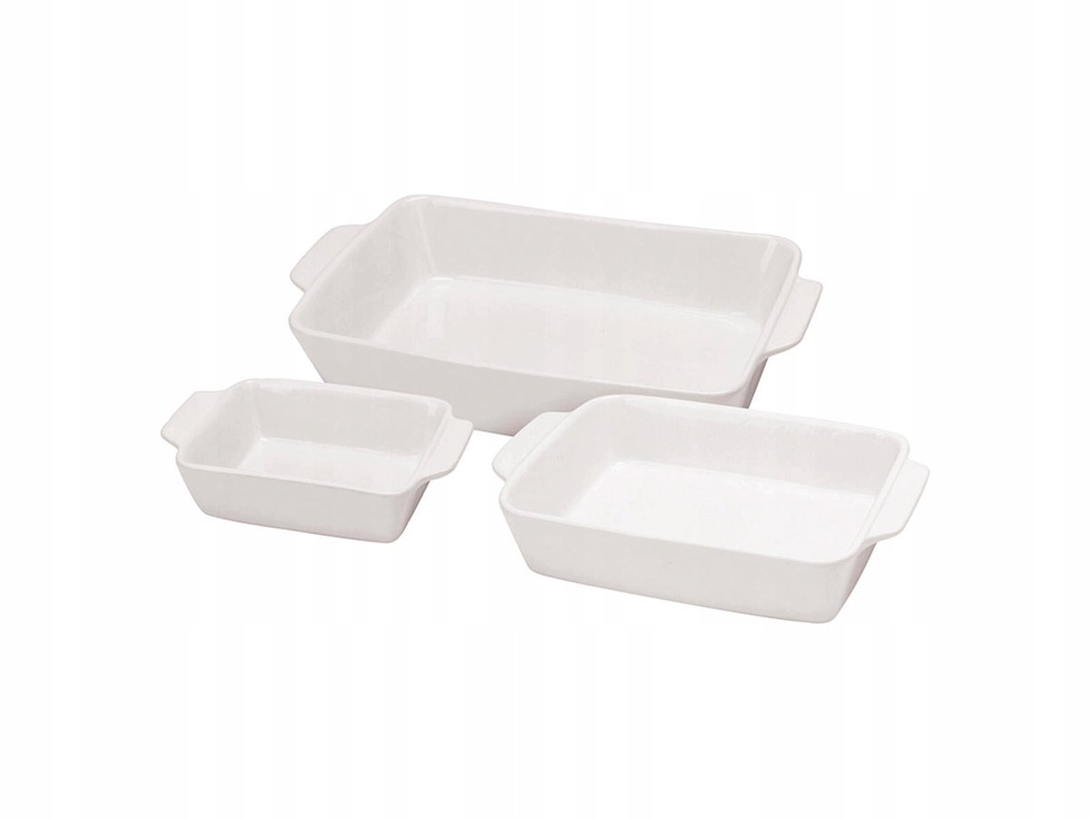 3x Keramische Ovenschalen Bakvormen - Diverse Maten