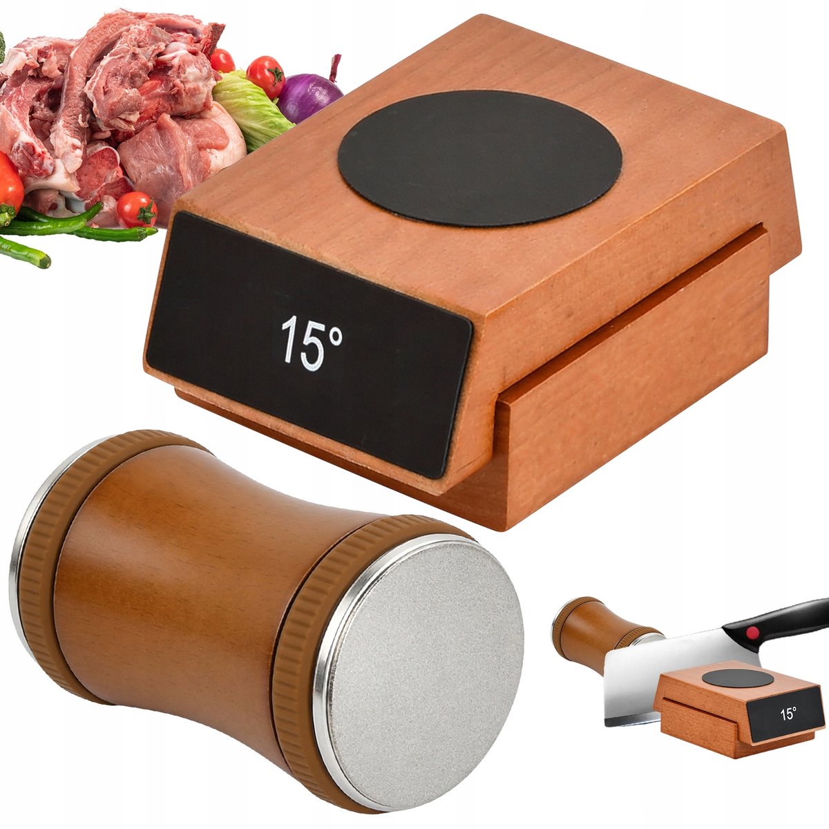 Magnetische Messenslijper met Dubbele Hoek (15°/20°) - Merkloos