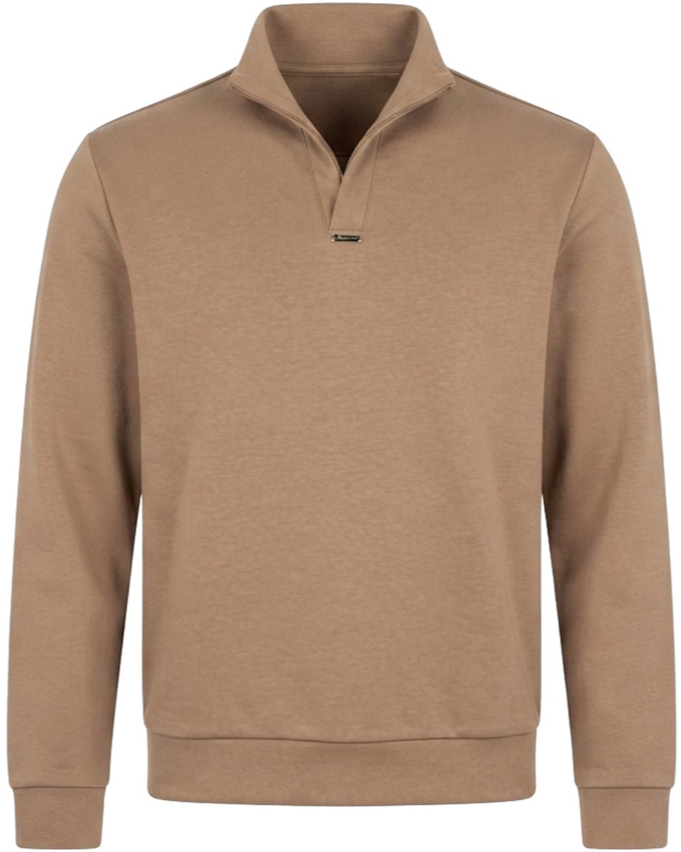 OMBRE Sweater - Regular Fit - Katoen - Lange Mouw Bruin L