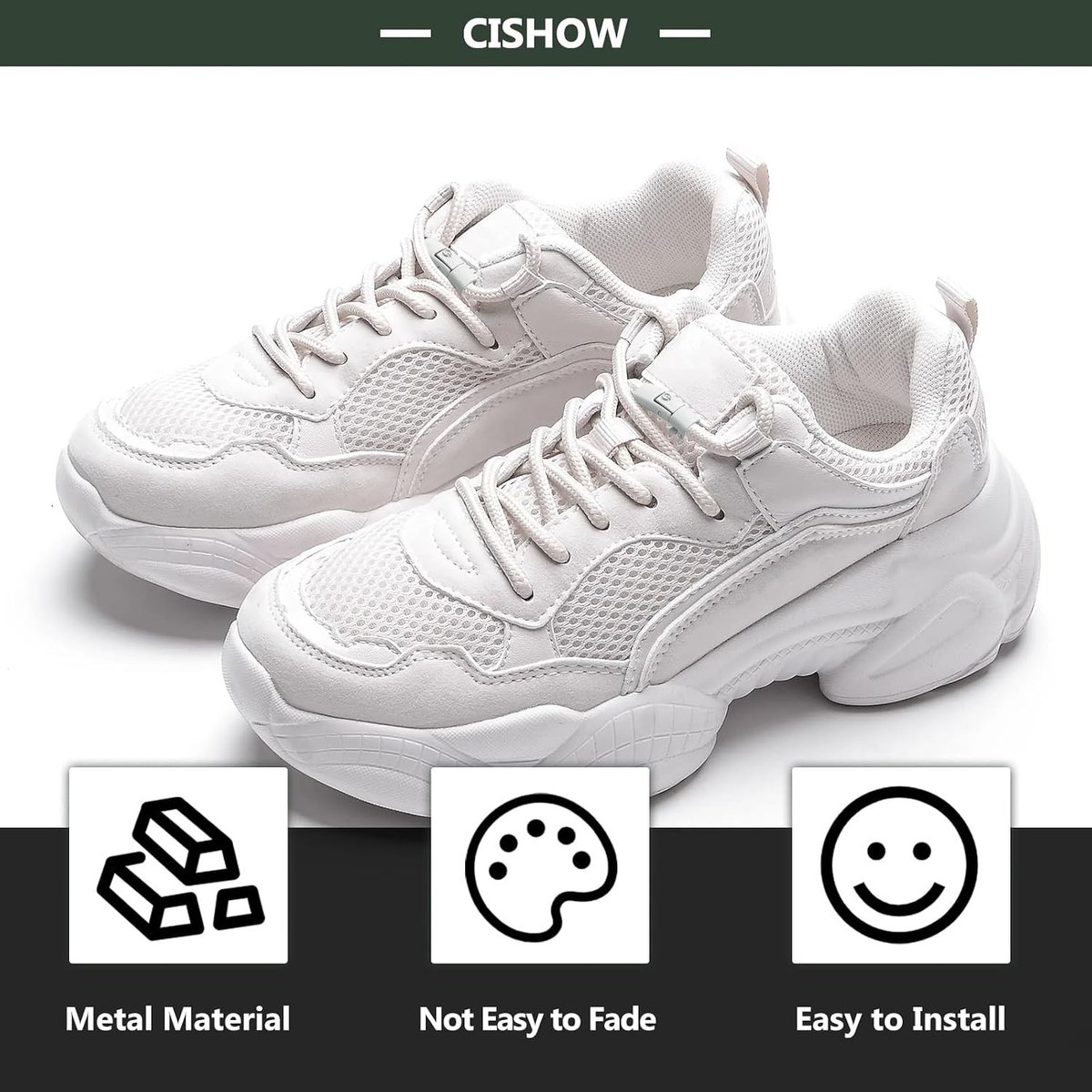 Snel sluitende veters zonder knopen, ideaal voor sneakers, casual schoenen en laarzen voor kinderen en volwassenen