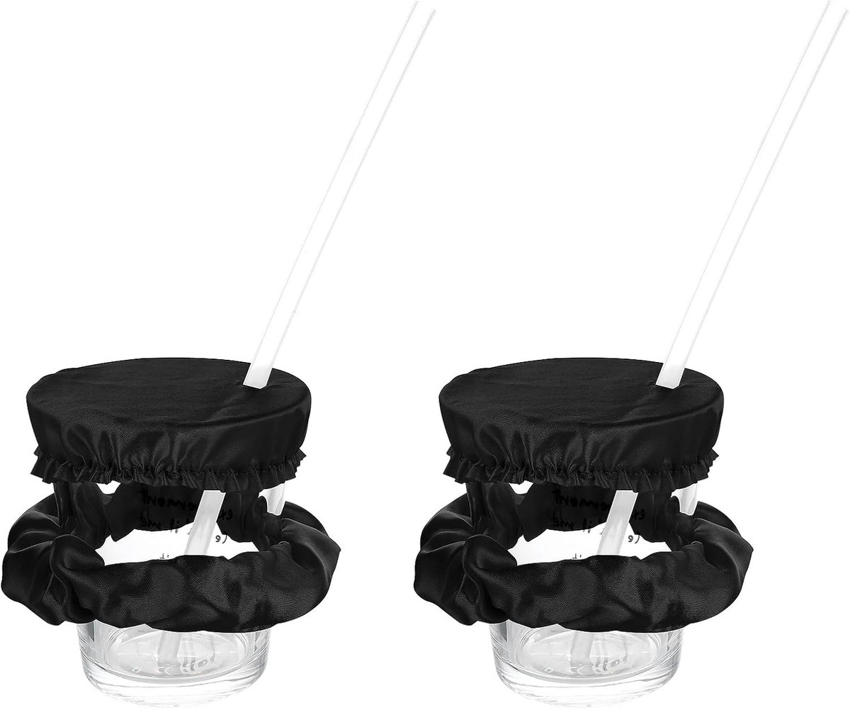 Herbruikbare Scrunchie Drink Deksel Set - Bescherming tegen Drankspiking voor Vrouwen - Ideaal voor Feestjes en Avonden Uit