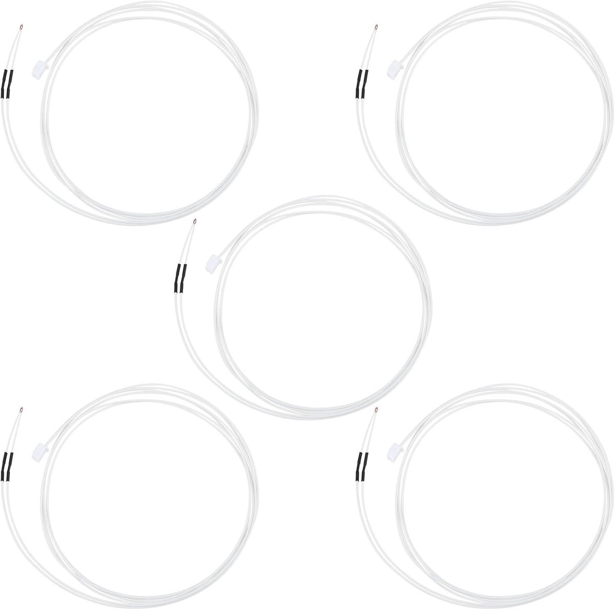 5 Stuks 3D Printer Thermistor NTC 3950 100k 1 Meter Geschikt voor BIQU B1 en Andere Modellen