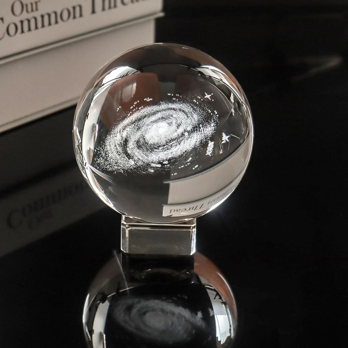 60mm Kristalheldere Glazen Bol, 3D Galaxie Bal voor Meditatie, Divinatie en Fotografie, Decoratie voor Huis en Kantoor