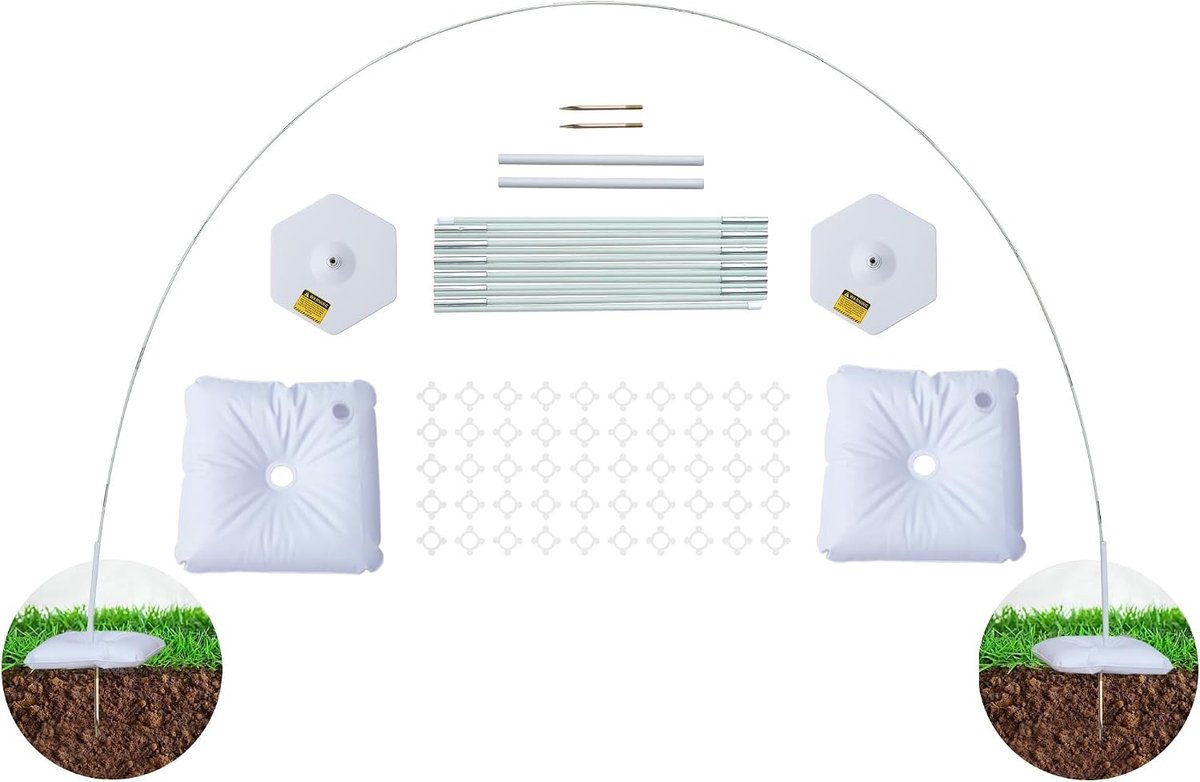 Tafelboog - Boog Kit - Verstelbaar 1,7-2,0 m Hoogte en 2,1-3,4 m Breedte - Flexibel Frame voor Feestdecoratie