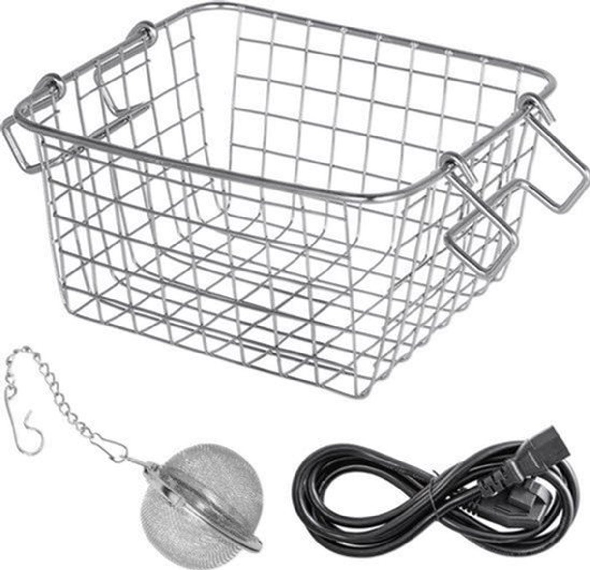 Ultrasoon Reiniger - Professionele Ultrasone Reinigingsapparaat - Digitale verwarming Timer - Sieraden - Brillen -Tanden - Roestvrij Staal - Zilver