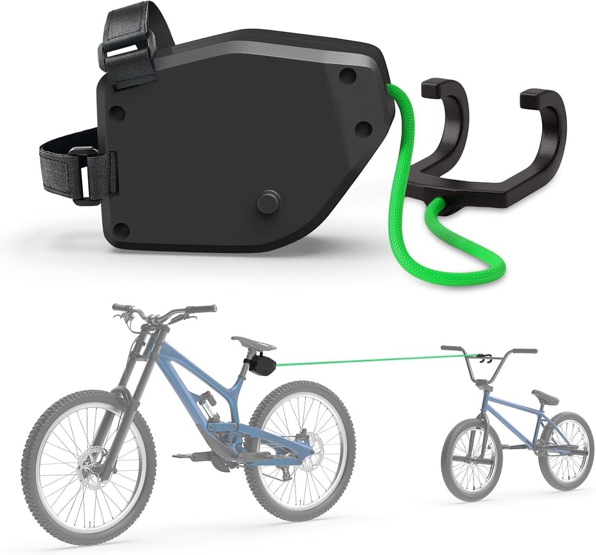 Trekkoord voor Kinderen 2.5m - Draagbaar Touw voor Fietsen, Hulp bij Touwtrekken en MTB Gebruik
