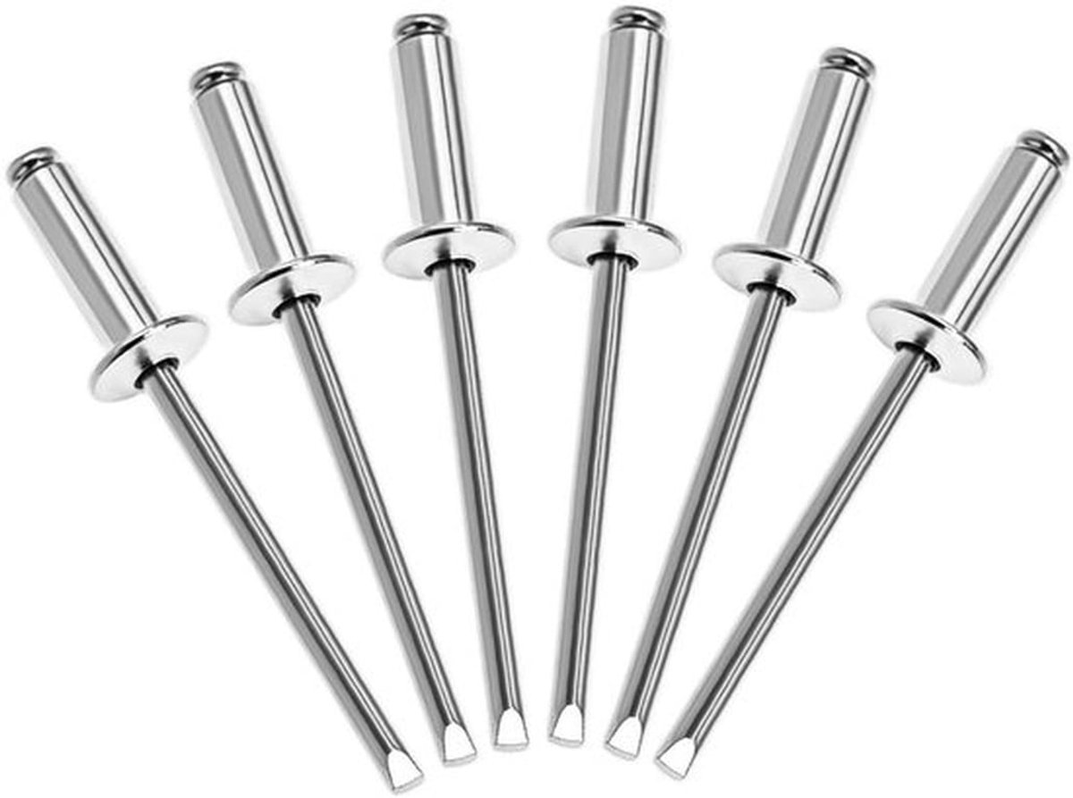 Blindklinknagels 4mm x 12mm - 500 stuks - Aluminium - Duurzaam - Bevestigingsmateriaal.