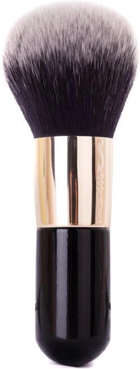 Intrekbare poederkwast voor gezicht, ideale reiskwast voor blush en poederfoundation, perfect voor zonnebrandcrème en onberispelijke make-up applicatie