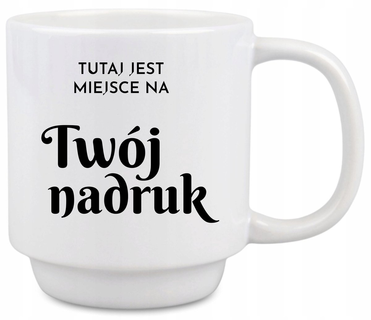 Merkloze Witte Keramische Mok 300 ml - Personaliseerbaar met Foto/Logo