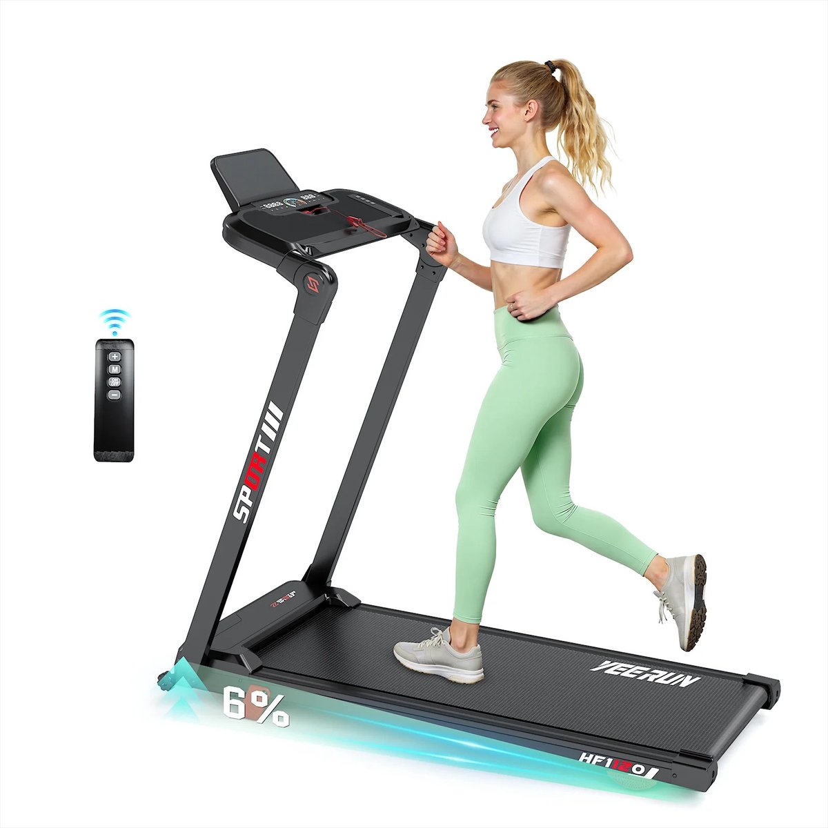 Wentinkmo Loopband - Loopband inklapbaar - Loopband voor thuis - 12 programma's 150 kg