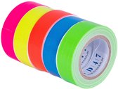 TD47 Gaffa Tape Fluor Minirollen (5 rollen / 19mm x 5m)
