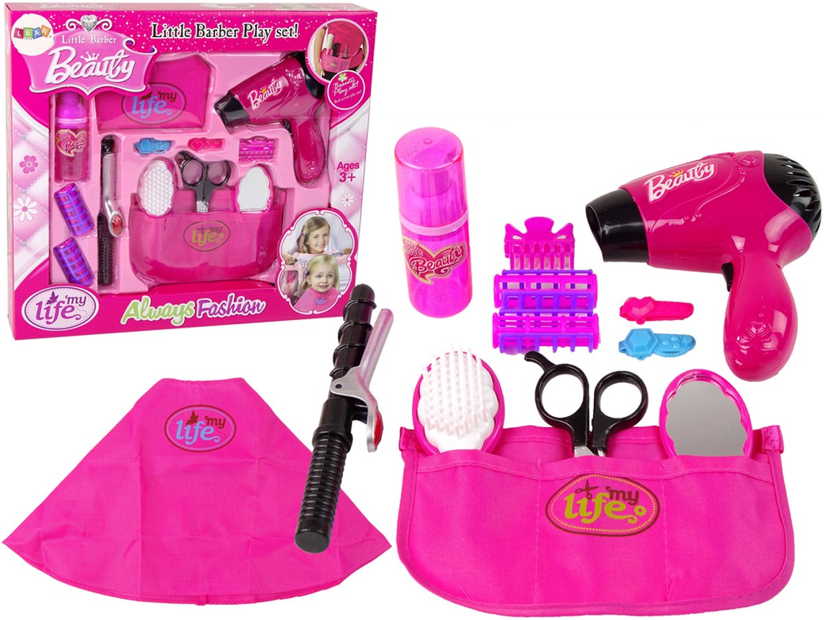 Beauty Kappersset Föhn Krultang Roze