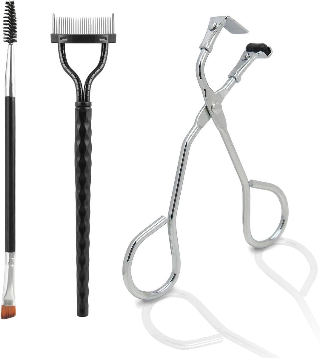 3-delige Set met Wimperkruller, Wenkbrauwkam en Precisiewimperkruller, Ideaal voor Reis en Alle Wimpervormen