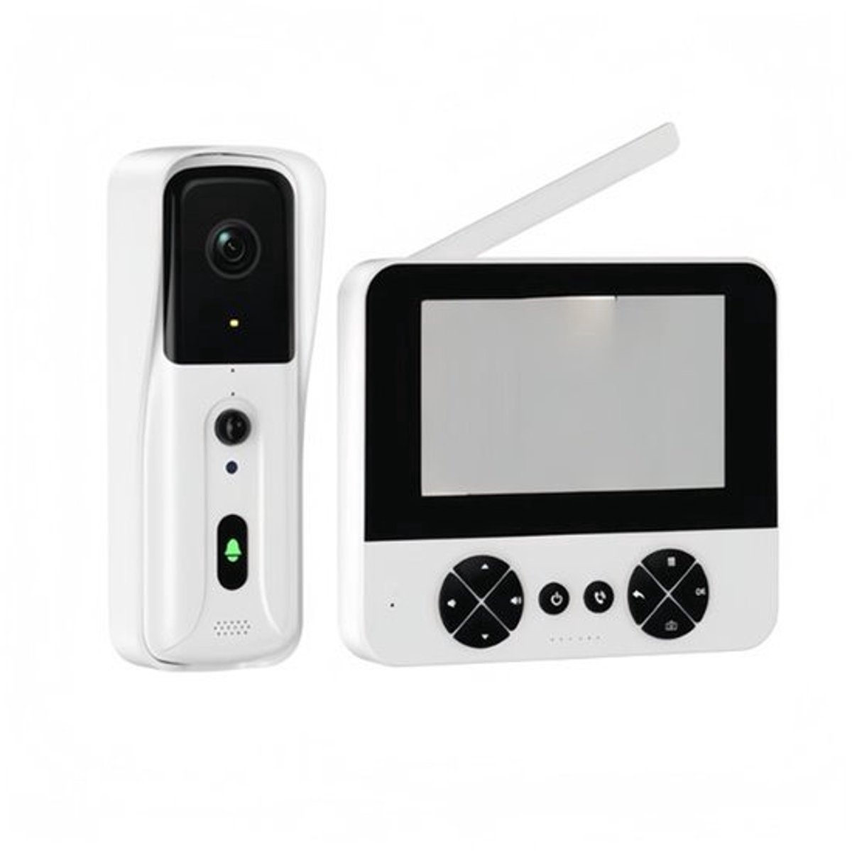 Videodeurbel 4,3 Inch IPS Scherm - Slimme Tweewegaudio - Wifi Verbinding - Nachtzicht - Bewegingsdetectie
