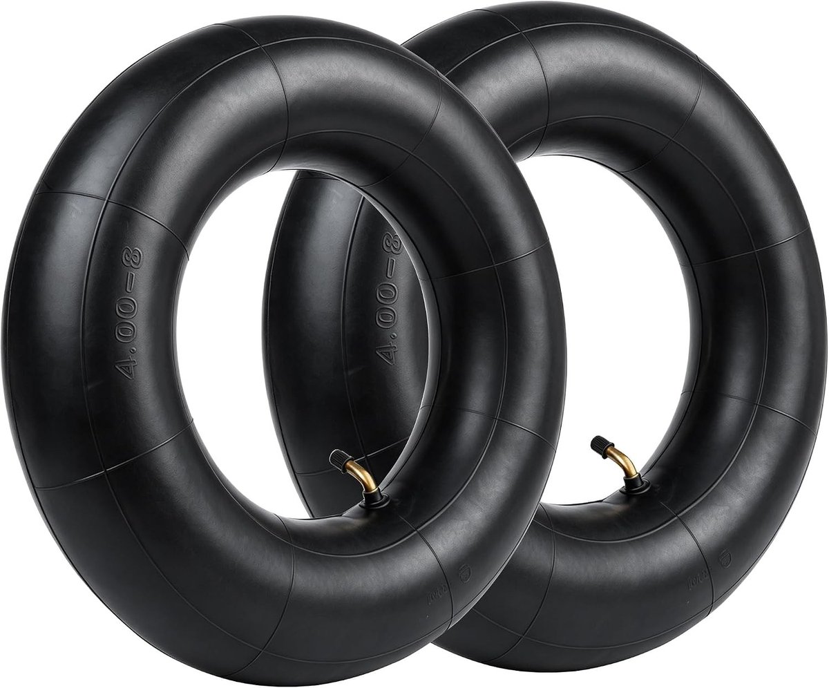 Kruiwagenband - 4.80/4.00-8 - Butylrubber met TR87 Hoekventiel - Voor Steekwagen en Tuinwagen