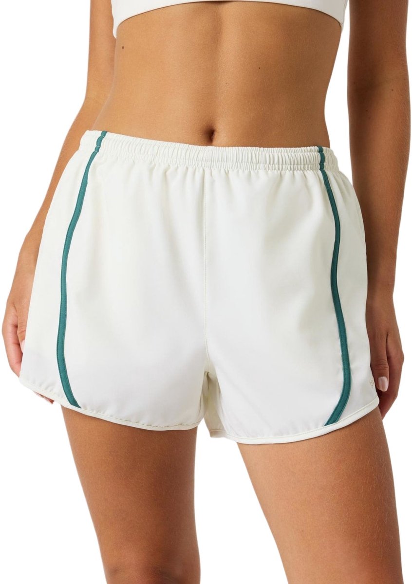Björn Borg Korte Sportbroek Dames - Los model Sportbroek Vrouwen - Tofu Gebroken Wit - Gerecycled Polyester - Maat S