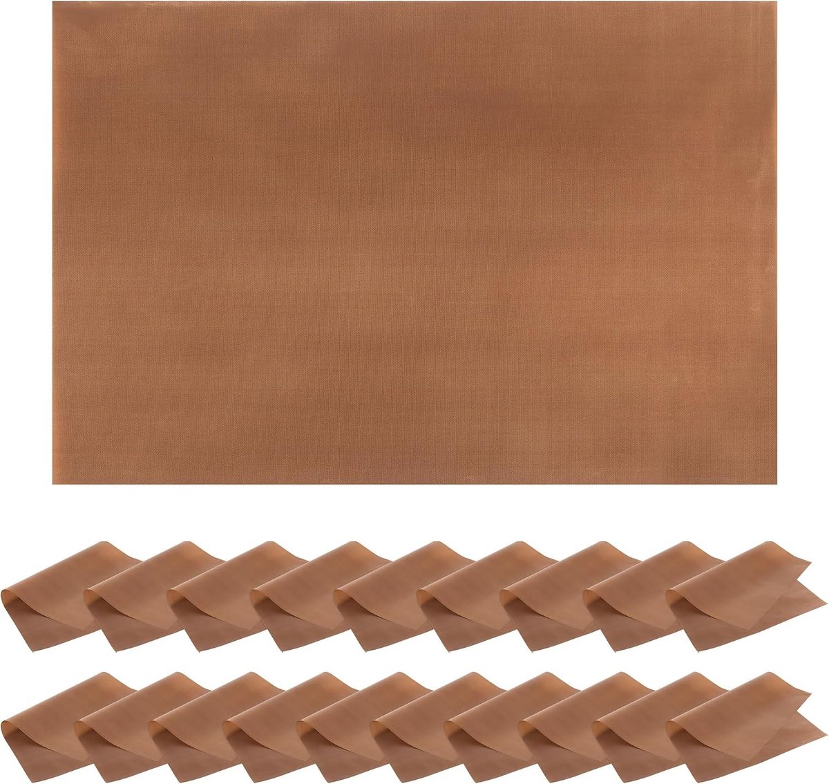 Duurzame herbruikbare bakfolie 40 x 60 cm - 20 stuks, anti-aanbakfolie voor oven, grill en bakplaat