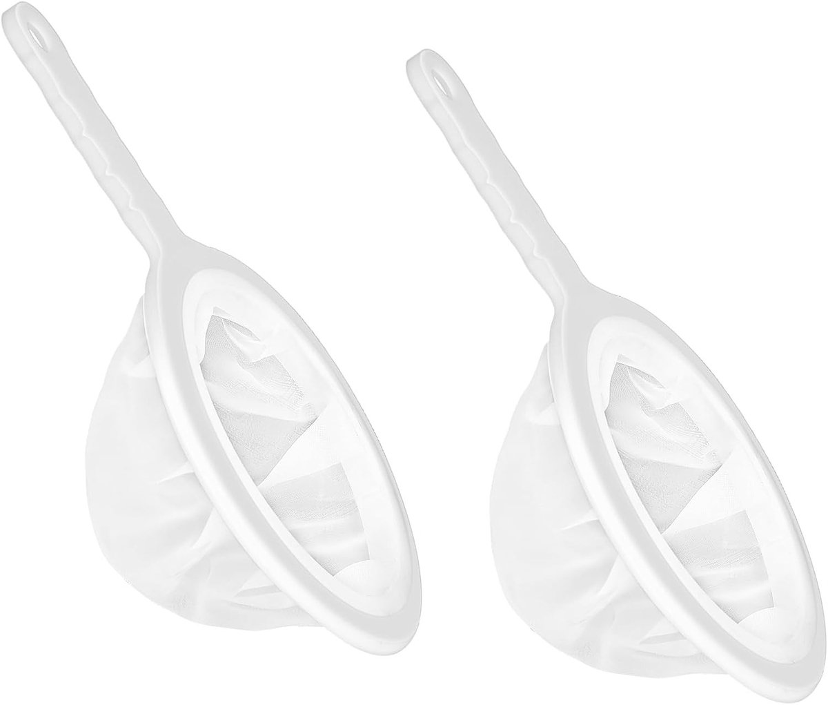 Set van 2 Fijne Zeefjes voor Keuken - Plastic Nylon Mesh Sieves voor Sap, Melk, Thee, Koffie en Yogurt - Ultrafijne Filter met 100 en 300 Mesh