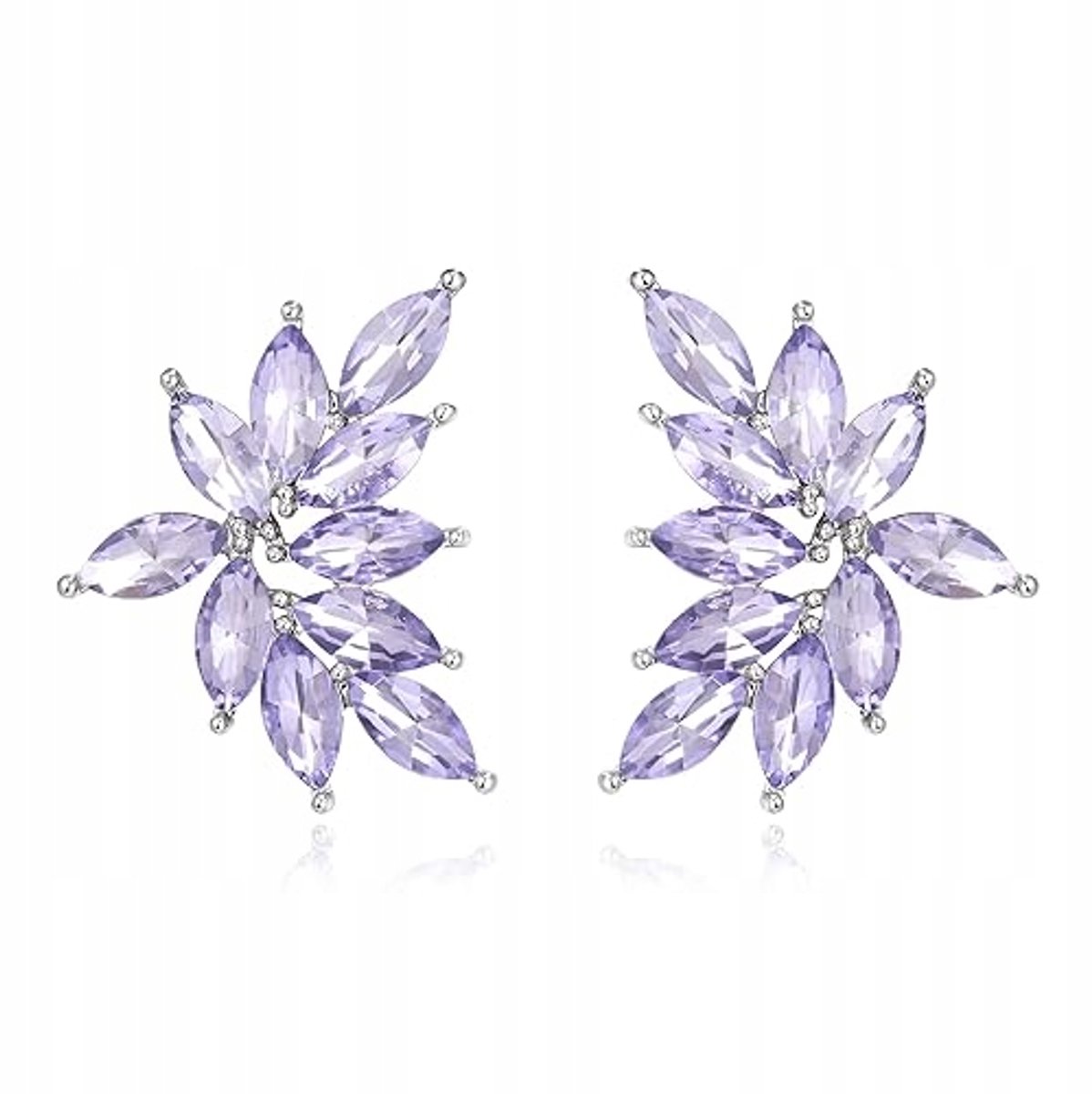 Dames Oorbellen Kristal & Strass - Zilverkleurig