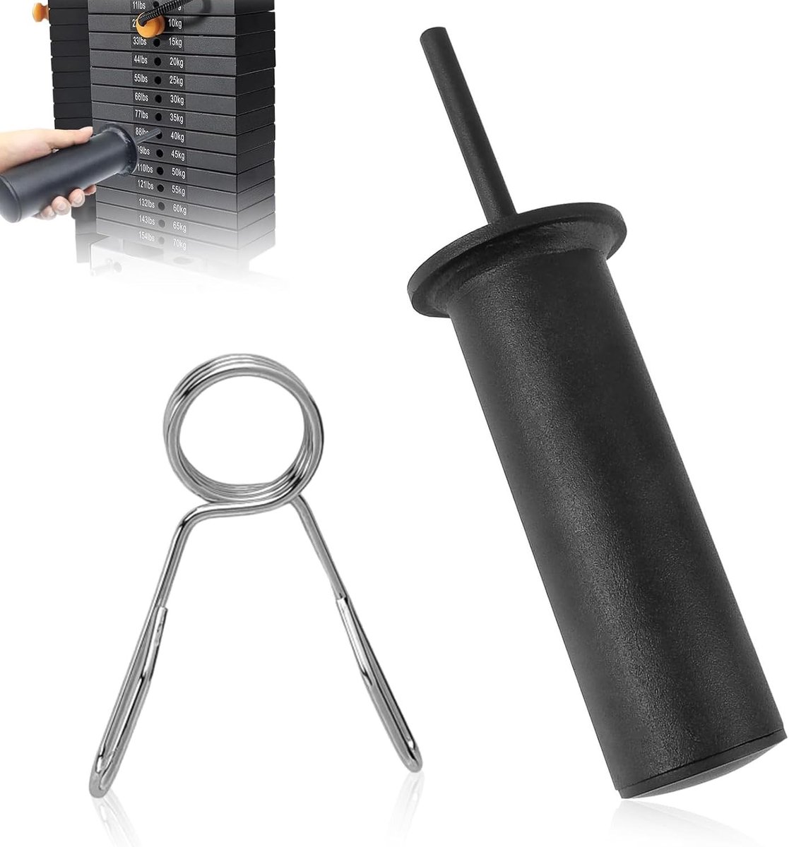 Extra Gewicht Pin voor Gewichtstapel, Diameter 10mm, Lengte 110mm - Draagbare Trainingspen voor Krachttraining en Fitness Thuis of in de Sportschool