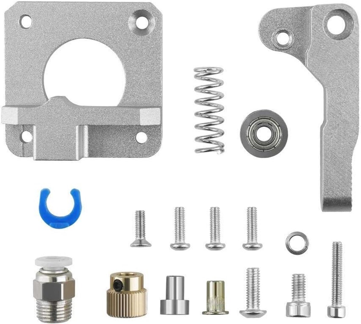 Upgrade Extruder Kit voor CR-10 3D Printers - Grijze Bowden Extruder, Verbeterde Prestaties en Precisie