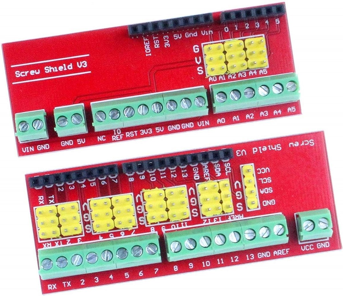 Screw Shield V3 Terminal Uitbreidingsbord voor Arduino met GPIO en Sensorondersteuning