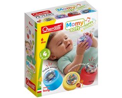 Quercetti zachte bouwblokken baby speelgoed met geluid 4-delig sensorisch.