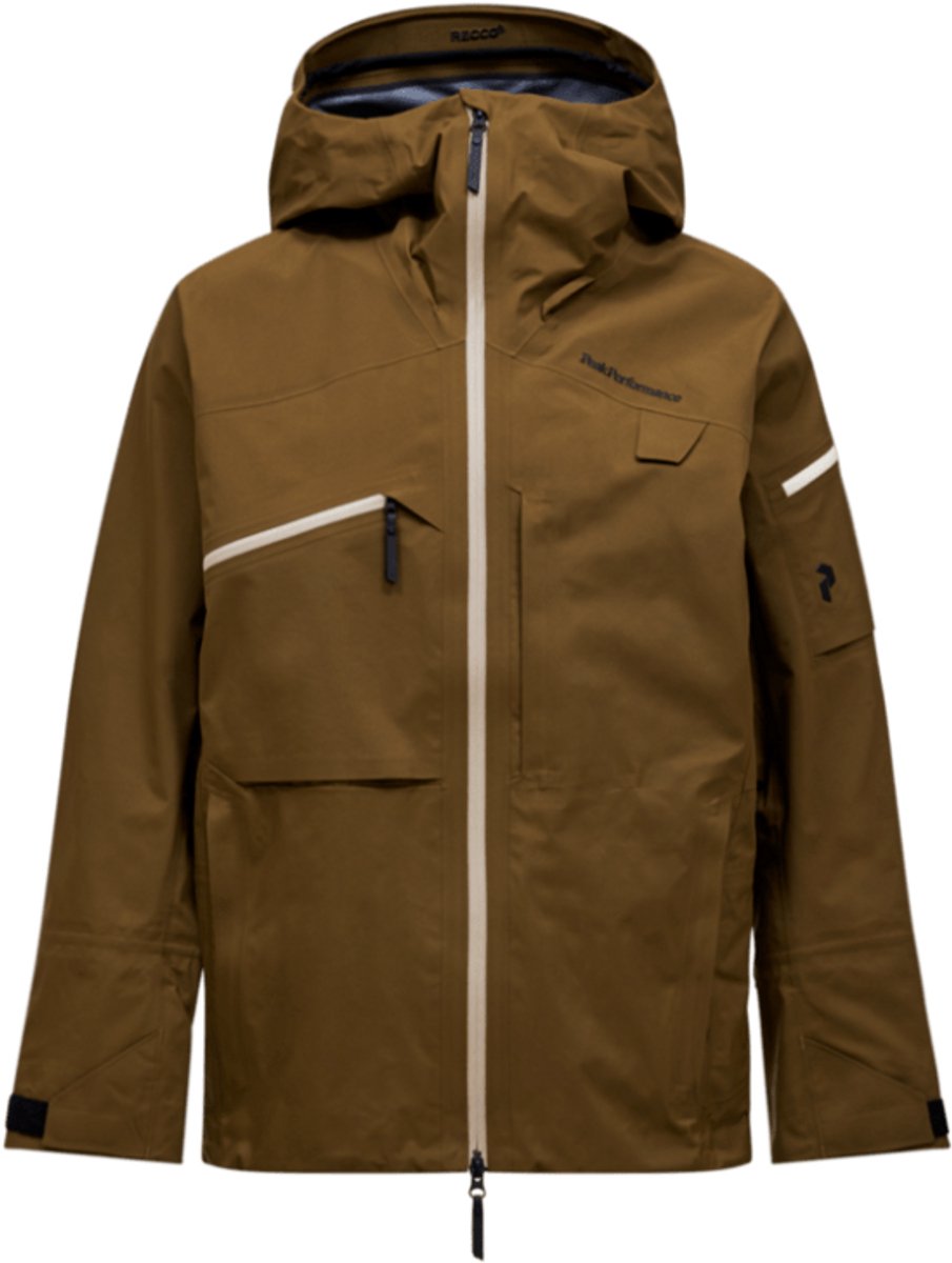 PEAK PERFORMANCE ALPINE GORE-TEX 3L JACKET Meadow Moss Bruin