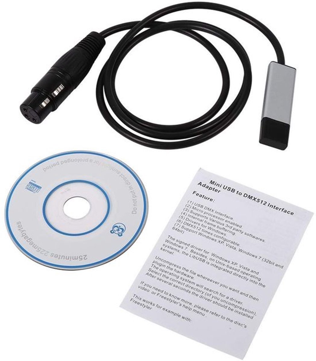 Allecto - DMX512-controller - USB-podiumverlichtingscontroller - Compact en